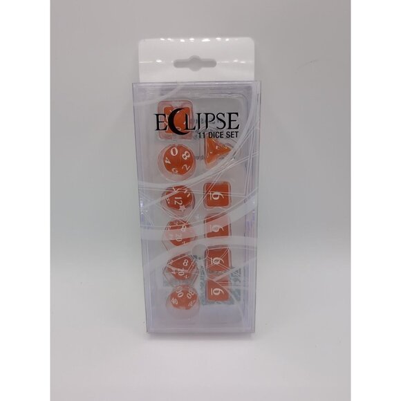 Ultra Pro Dice Set: Eclipse 11 Pumpkin Orange - Picture 1 of 2